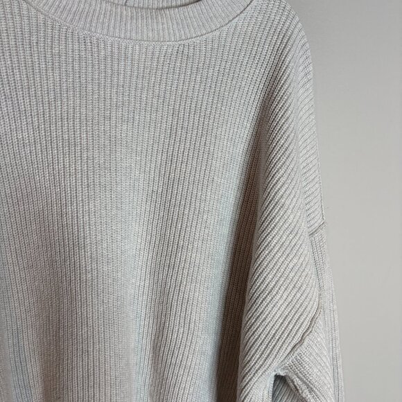 Aerie grey ribbed oversized sweater - Picture 2 of 5